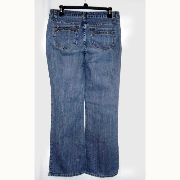 Kikit Jeans Size 8 Studded Pockets Belt Loops - Picture 3 of 4